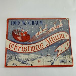 Vintage Piano Music Sheet Book Christmas 1945 John Schaum Belwin USA